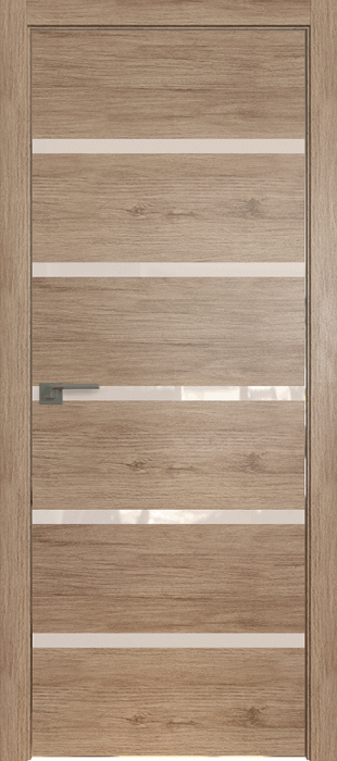 Межкомнатная дверь 13ZN, дуб салинас светлый