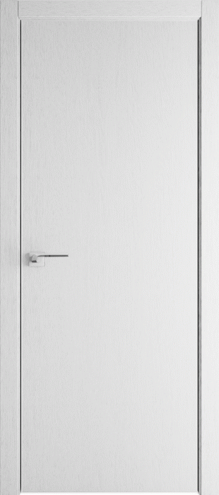 Межкомнатная дверь 1ZN, монблан, матовая с 4х сторон