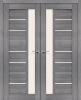 Двойная распашная дверь Порта-27 Grey Veralinga