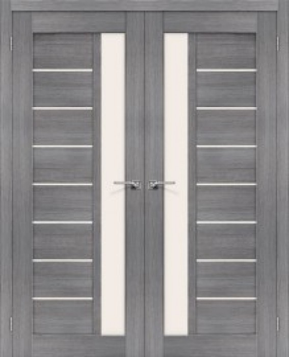 Двойная распашная дверь Порта-27 Grey Veralinga
