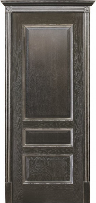 Межкомнатная дверь "Вена", пг, черная патина