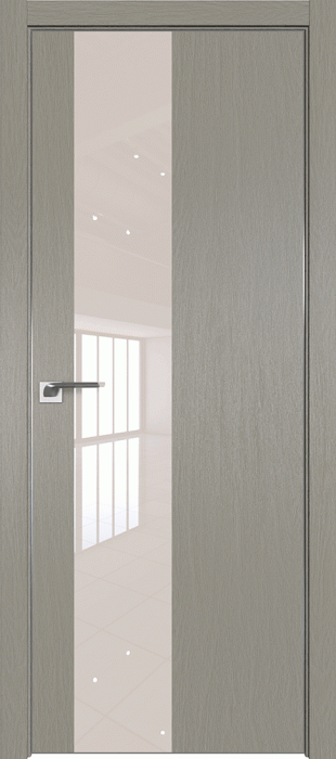 Межкомнатная дверь 5ZN, стоун, кромка матовая с 4х сторон