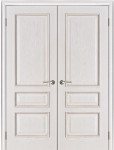 Межкомнатная дверь "Вена", пг, белая патина