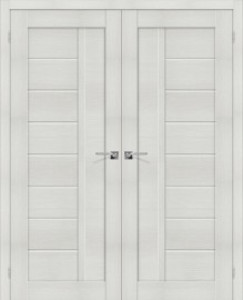 Двойная распашная дверь Порта-26 Bianco Veralinga