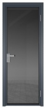 Межкомнатная дверь AG - 1 антрацит, планибель графит