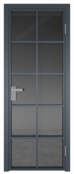 Межкомнатная дверь AG - 4 антрацит, планибель графит