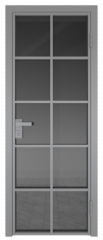 Межкомнатная дверь AG - 4 серый, планибель графит