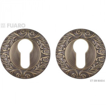 Накладка на цилиндр, бронза матовая FUARO