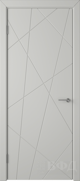 Межкомнатная дверь "Флитта (26ДГ02)", пг, светло-серый