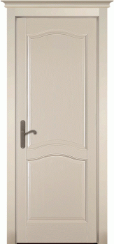 Межкомнатная дверь "Лео", пг, эмаль крем, Браш сосна