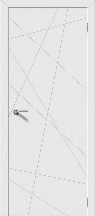 Межкомнатная дверь "LINE", пг, белый