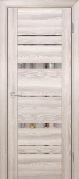 Межкомнатная дверь "PSK-2", по, Крен-экрю с зеркалом