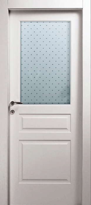Межкомнатная дверь "Прима 3", по, белый Межкомнатная дверь "Прима 3", по, белый