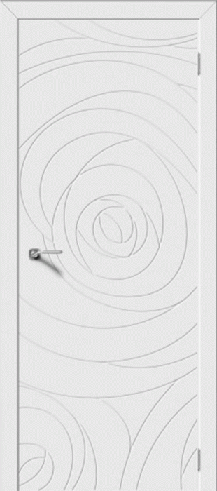 Межкомнатная дверь "ROSE", пг, белый
