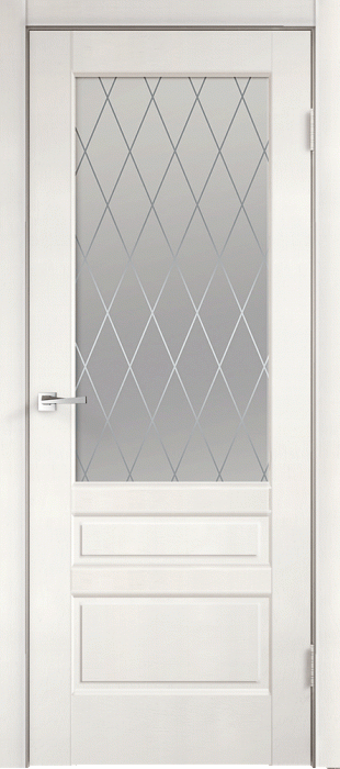 Межкомнатная дверь "SCANDI 3V", по, белая