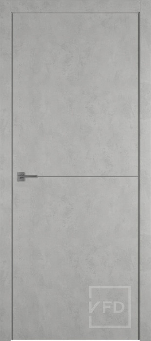 Межкомнатная дверь "URBAN 1", пг, ANTIC LOFT (алюминиевый молдинг)