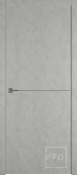 Межкомнатная дверь "URBAN 1", пг, ANTIC LOFT (алюминиевый молдинг)