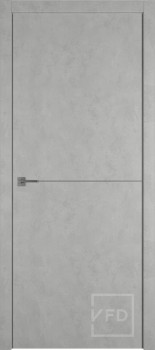 Межкомнатная дверь "URBAN 1", пг, ANTIC LOFT (алюминиевый молдинг)