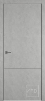 Межкомнатная дверь "URBAN 2", пг, ANTIC LOFT (алюминиевый молдинг)