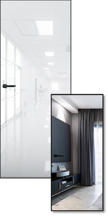 ARGENTUM Ag1/Pt1 Cristal White (Зеркало + ПЭТ RENOLIT Глянец)