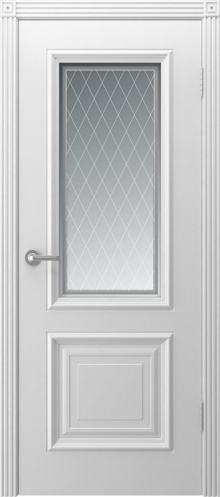Межкомнатная дверь "Акцент", по, белый