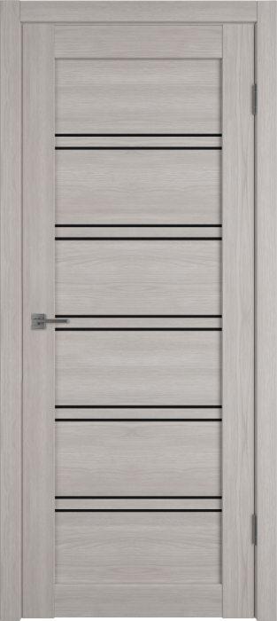 Межкомнатная дверь "Атум PRO Х28", по, Stone Oak, черное стекло