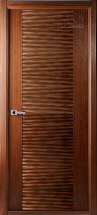 Межкомнатная дверь "Авангард", пг, орех