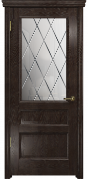Межкомнатная дверь "Каталония-2", по, дуб коньяк