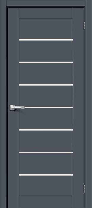 Межкомнатная дверь Браво-22 Stormy Matt стекло Magic Fog