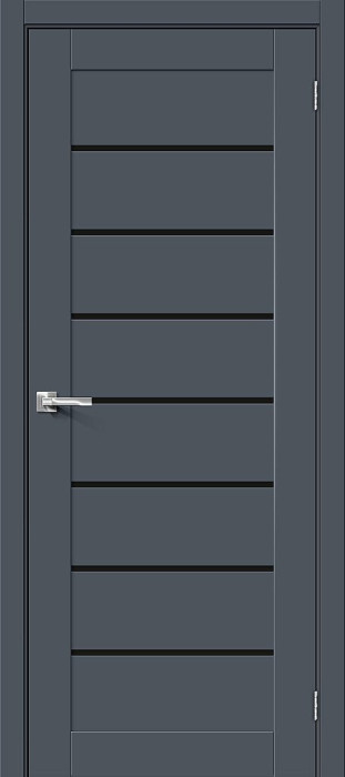 Межкомнатная дверь Браво-22 Stormy Matt стекло Black Star