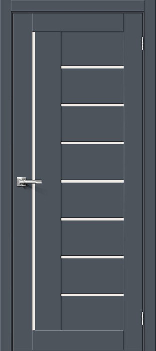 Межкомнатная дверь Браво-29 Stormy Matt стекло Magic Fog