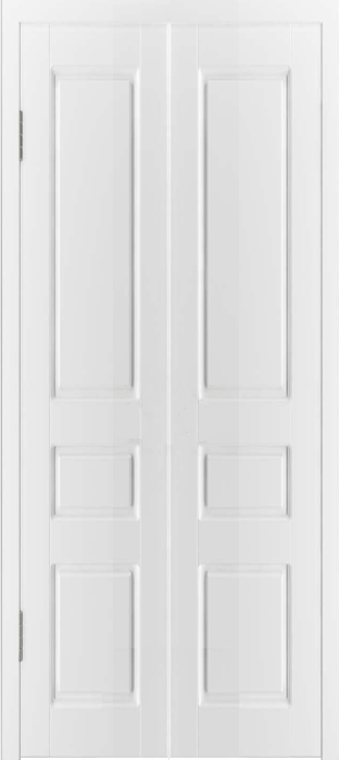 Складная дверь "Честер", пг, белый