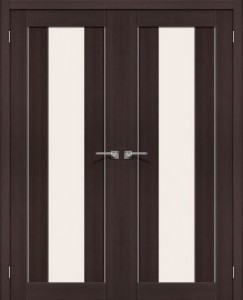 Двойная распашная дверь Порта-25 по, Wenge Veralinga