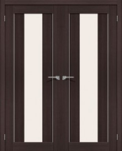 Двойная распашная дверь Порта-25 по, Wenge Veralinga