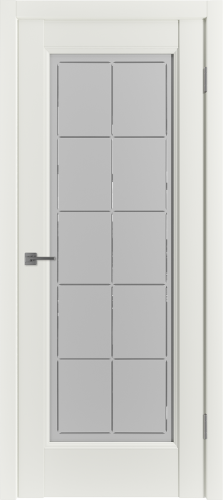 Межкомнатная дверь "Emalex E1", по Emalex Midwhite