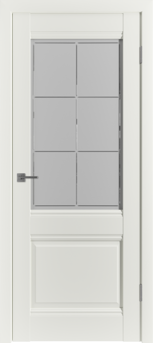 Межкомнатная дверь "EC2", по Emalex Midwhite