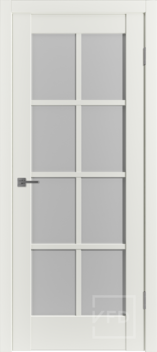 Межкомнатная дверь "ER 1", по Emalex Midwhite