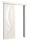 Межкомнатная дверь ПВХ "Лиана", по, беленый дуб