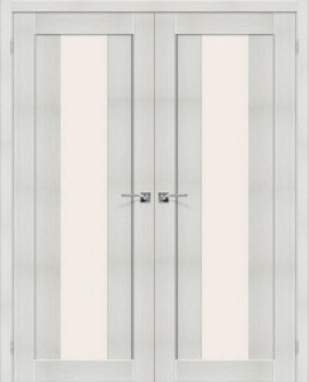 Двойная распашная дверь Порта-25 по, Bianco Veralinga
