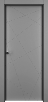 Межкомнатная дверь "Гео", пг, серый