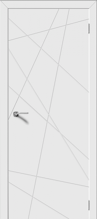 Межкомнатная дверь "Граффити-5", пг, белый