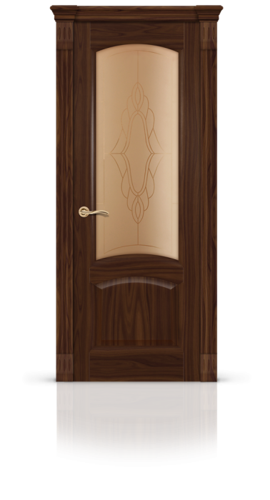 Межкомнатная дверь "Александрит", по, американский орех