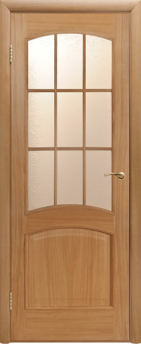 Межкомнатная дверь "Капри 3", по, дуб светлый