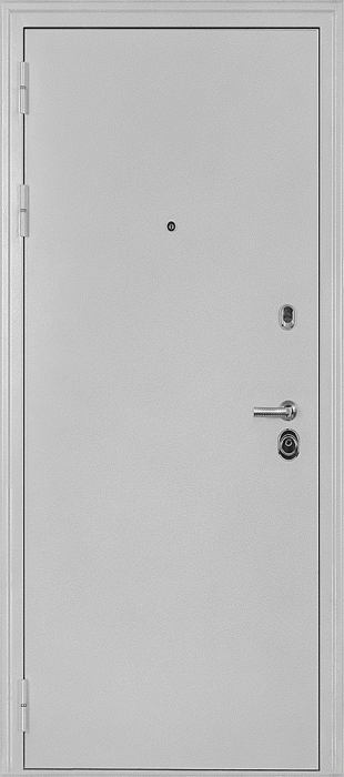 Входная дверь Колизей, антик белое серебро