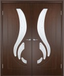Межкомнатная дверь ПВХ "Лиана", по, венге