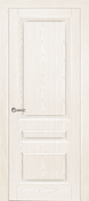 Межкомнатная дверь "Малахит-2", пг, белый ясень