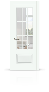Межкомнатная дверь "Олимп-2", по, белый