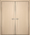Межкомнатная дверь "Омега", пг, беленный дуб
