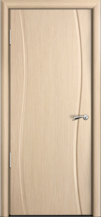 Межкомнатная дверь "Омега", пг, беленный дуб
