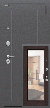 Стальная дверь "Флэш" Букле черное/Wenge Veralinga/Reflex